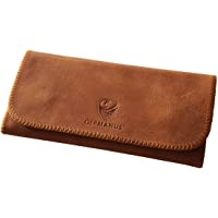 GERMANUS Estuche Bolsa Bolso de tabaco de cuero genuino- Made in EU - Albrunus